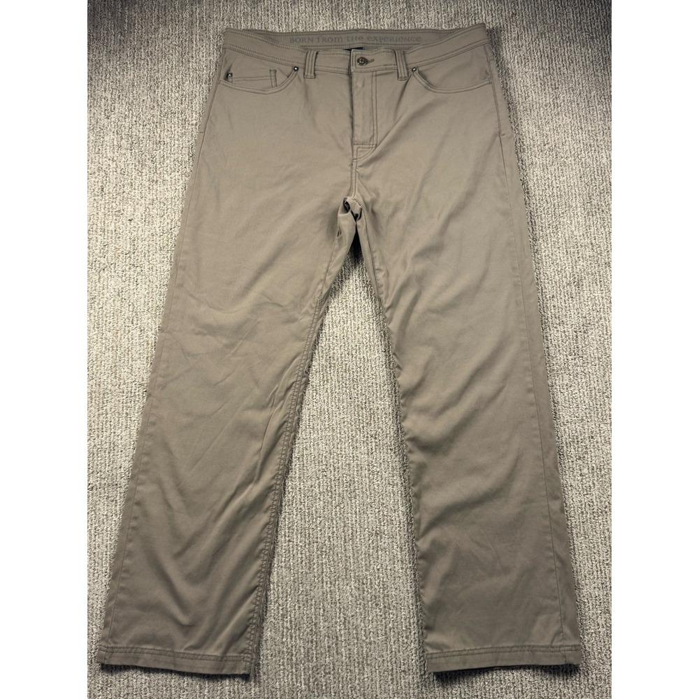 Prana Mens 38x32 Zion Cargo Pants Slim Fit Nylon Stretch Outdoor Hiking Tan